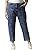 شلوار جین برش خورده با سایز بزرگ زنانه High Star Women Blue Mom-Fit Acid Wash Thumbnail