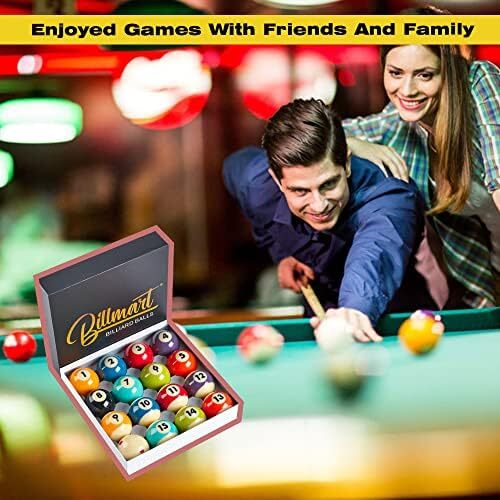 لوازم جانبی میز بیلیارد توپ بیلیارد ممتاز Billmart 2-1/10.2 سانتی متر سایز قاعده 16 ست بیلیارد توپ بیلیارد Image