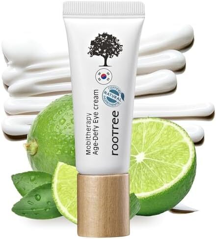 کرم دور چشم rootree Mobitherapy Age-Defy 20g - مراقبت از پوست کره ای، ضد پیری و ضد چروک، K Beauty، مرطوب کننده، مرطوب کننده پوست چشم، از بین برنده لکه های تیره، وگان و بدون خشونت، برای انواع پوست