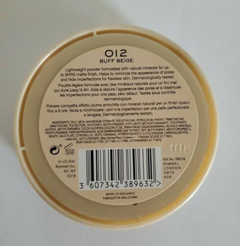 پودر فشرده RIMMEL LONDON Stay Matte Long Lasting - Buff Beige Image