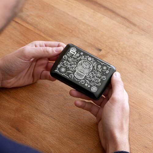 کیف پول هوشمند آلومینیومی V2 - گیره فلزی - نگهدارنده کارت مسدود کننده RFID - دارای حداکثر 10 کارت و اسکناس Image