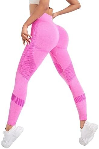 شلوار ساق بلند ورزشی کمربلند کنترل شکم بدون درز بوتی اسکرانچ باسن تمرین شلوار یوگا لباس ورزشی زنانه Image