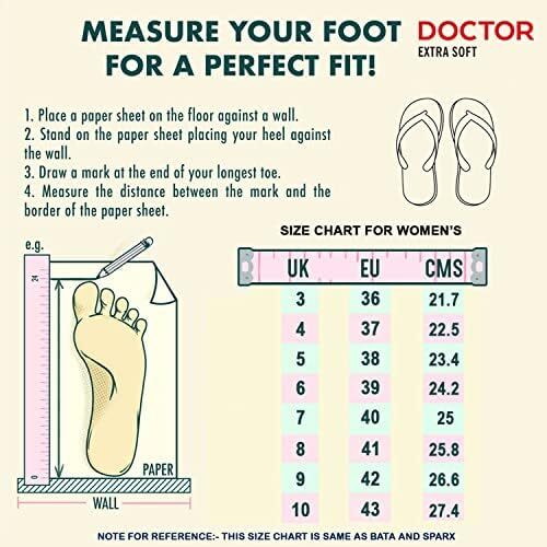 DOCTOR EXTRA SOFT Ortho Care زنانه ارتوپدی و دیابتی احساس خوب فوق العاده راحت Dr Sliders فلیپ فلاپ و دمپایی خانه برای زنان و دختران OR-D-16 Image