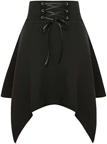 دامن های کوتاه چهارخانه گوتیک IDEALSANXUN برای دامن های چهارخانه کمر بلند زنانه Image