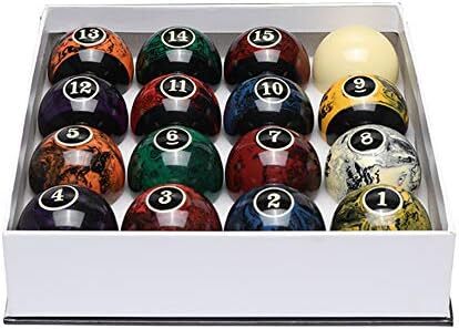 مجموعه توپ های بیلیارد حرفه ای CUPPA، 16 توپ کامل برای میزهای بیلیارد Image