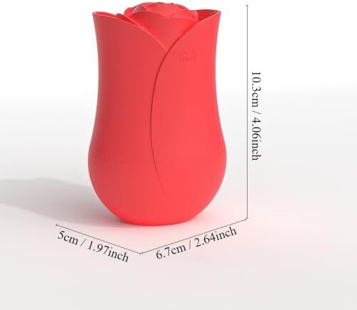 غلتک یخ Nnewvante برای صورت - ماساژ زیبایی صورت، مکعب درخشان برای مراقبت از پوست، کاهش چین و چروک دور چشم و پف آکنه (RED02) Image