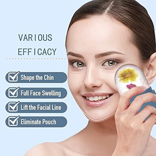 غلتک یخ نیووانت برای صورت - ماساژ زیبایی صورت، مکعب درخشان برای مراقبت از پوست، کاهش چین و چروک دور چشم و پف آکنه (آبی) Image