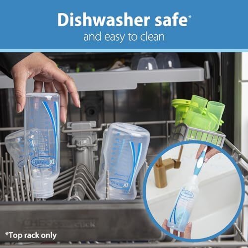 Dr. Brown's Natural Flow Anti-Colic Options+ Narrow Breast to Bottle Pump & Store Feeding Set with Slow Flow Nipples, Baby Bottle Travel Caps and 100% Silicone HappyPaci One-Piece Pacifier, Pink Image