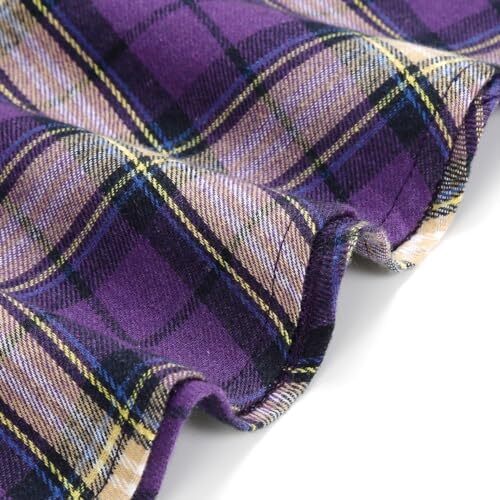 دامن های کوتاه چهارخانه گوتیک IDEALSANXUN برای دامن های چهارخانه کمر بلند زنانه Image