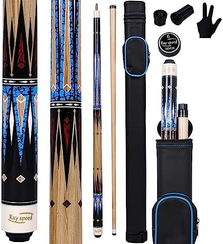 چوب استخر ری اسپید با قاب سخت چوب استخر حرفه ای بیلیارد 19/20 اونس استیک Image