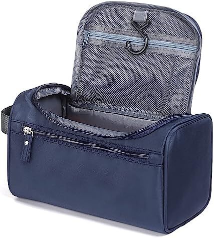کیف لوازم آرایش مردانه، زنانه تینی آویز ضد آب کیف لوازم آرایش نایلونی سازمان دهنده مسافرتی کیف لوازم آرایشی مورد نیاز شستشوی کیف (آبی) Image