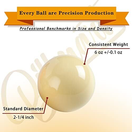 لوازم جانبی میز بیلیارد توپ بیلیارد ممتاز Billmart 2-1/10.2 سانتی متر سایز قاعده 16 ست بیلیارد توپ بیلیارد Image