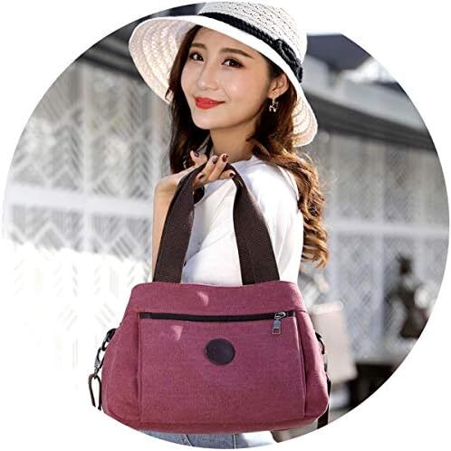 کیف دستی زنانه نایلونی سبک DOURR Hobo Handbags، کیف های چند محفظه ای Image