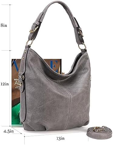 کیف دستی زنانه مونتانا West Hobo کیف های بزرگ و کیف های دستی با گل میخ و بند کراس بادی Image