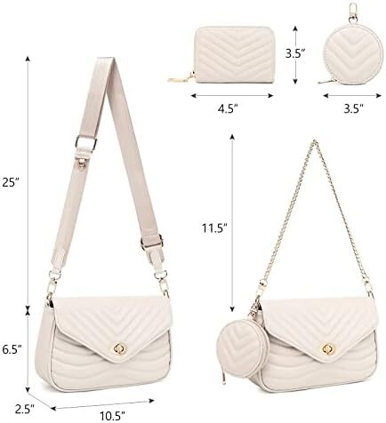 کیف زنانه جیهان جیهان بادی جیهان کیف دستی شانه ای طرح دار کیف کوچک Image