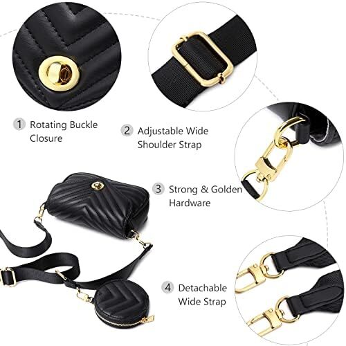 کیف زنانه جیهان جیهان بادی جیهان کیف دستی شانه ای طرح دار کیف کوچک Image