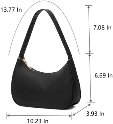 کیف‌های شانه‌ای زنانه CYHTWSDJ، کیف دستی مینی کلاچ مدل Hobo Tote با زیپ بسته