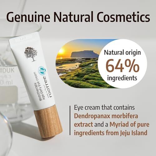 کرم دور چشم rootree Mobitherapy Age-Defy 20g - مراقبت از پوست کره ای، ضد پیری و ضد چروک، K Beauty، مرطوب کننده، مرطوب کننده پوست چشم، از بین برنده لکه های تیره، وگان و بدون خشونت، برای انواع پوست Image