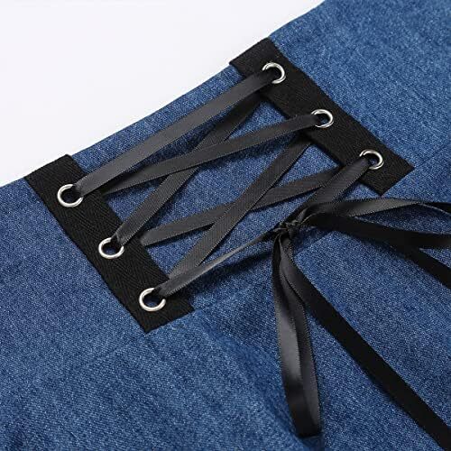 دامن های کوتاه چهارخانه گوتیک IDEALSANXUN برای دامن های چهارخانه کمر بلند زنانه Image