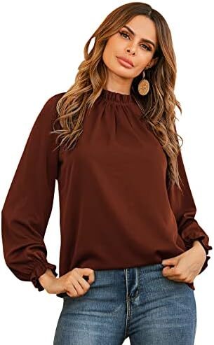 پیراهن اداری بلوز جامد آستین بلند زنانه LYANER Image