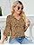 TFSDOD زنانه یقه V یقه 3/4 تاپ آستین زنگ دار یقه یقه دار پیراهن آستین دار یقه دار بلوزهای گشاد تابستانی تابستانی Thumbnail