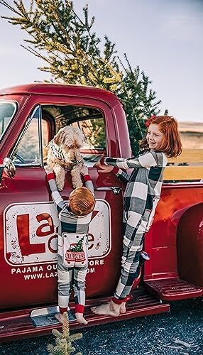Lazy One Flapjacks، لباس خواب همسان برای سگ، نوزاد، کودکان، نوجوانان و بزرگسالان Image
