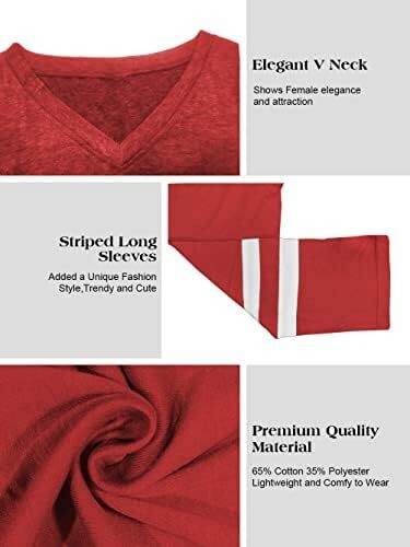 تی‌شرت زنانه یقه گرد/ویژه زنانه زنانه نیم‌آستین تی‌شرت‌های بیسبال سایز بزرگ تاپ‌های تونیک Image