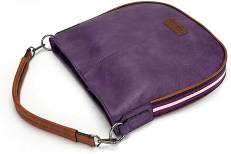 کیف های زنانه رانگلر هوبو کیف های شانه ای نواری نخی راه راه و کیف های دستی با بند Image