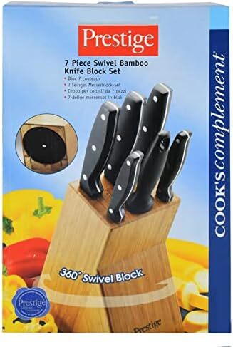 ست چاقو 7 تکه چرخشی بامبو پرستیژ، مشکی Image