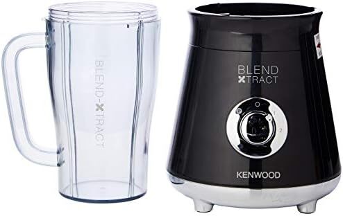 مخلوط کن شخصی KENWOOD 300 واتی اسموتی بلندر/اسموتی ساز با 2 عدد 500 میلی لیتر لیوان مسافرتی و درب نوشیدنی SB056 مشکی Image