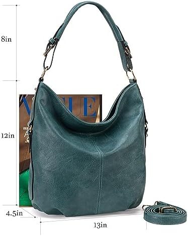 کیف دستی زنانه مونتانا West Hobo کیف های بزرگ و کیف های دستی با گل میخ و بند کراس بادی Image