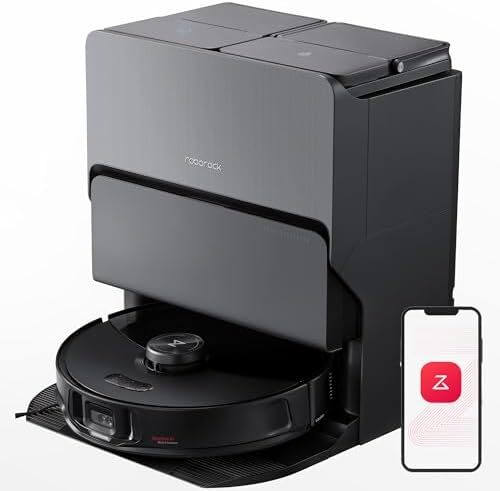 جاروبرقی رباتیک و تی سونیک roborock S8 MaxV Ultra، مکش 10000 پاسکال، تمیزکاری عمیق، خشک‌کن خودکار با هوای گرم، تخلیه و پر کردن خودکار، اجتناب از موانع Image