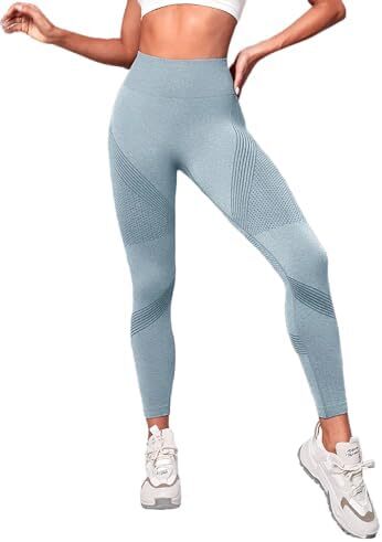 شلوار ساق بلند ورزشی کمربلند کنترل شکم بدون درز بوتی اسکرانچ باسن تمرین شلوار یوگا لباس ورزشی زنانه Image