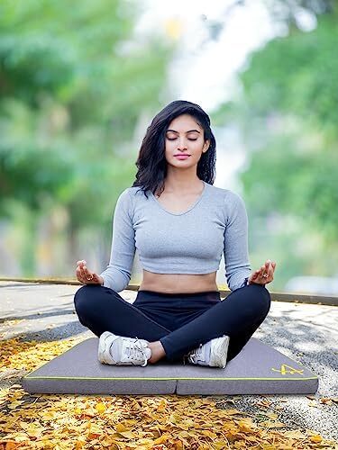 ست تشک مدیتیشن Agsnilove تشک یوگا ضخیم بزرگ بالش کف صندلی برای بزرگسالان لوازم جانبی مدیتیشن Image
