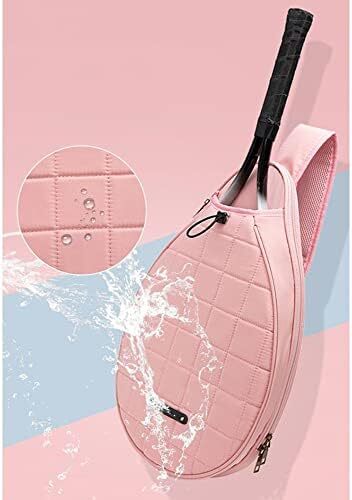 کیف راکت، کیف راکت تنیس، روکش راکت تنیس، کوله پشتی تنیس، با ظرفیت بالا، کیف شانه مقاوم در برابر آب، برای تنیس، راکتبال، اسکواش، چند رنگ Image