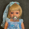 عروسک سیلیکونی وینیل واقعی ۲۲ اینچی(۵۵ سانتیمتر) با لباس آبی رنگ  و لوازم جانبی برای سن +۳ Thumbnail