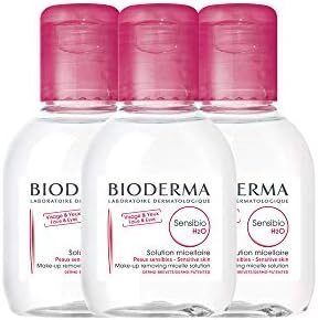 محلول پاک‌کننده میسلار تسکین‌دهنده بیودرما Sensibio H2O برای پوست‌های حساس - صورت و چشم - 3.33 Fl Oz (بسته 3 عددی) Image