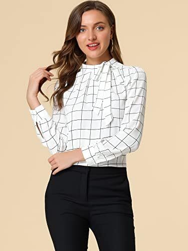 یقه پاپیون زنانه آلگرا K پیراهن بلوز تاپ کار اداری Image