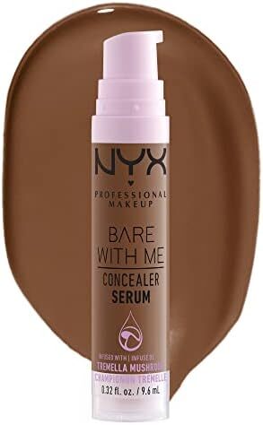 سرم کانسیلر آرایش حرفه ای NYX Bare With Me، تا 24 ساعت آبرسانی - موکا Image