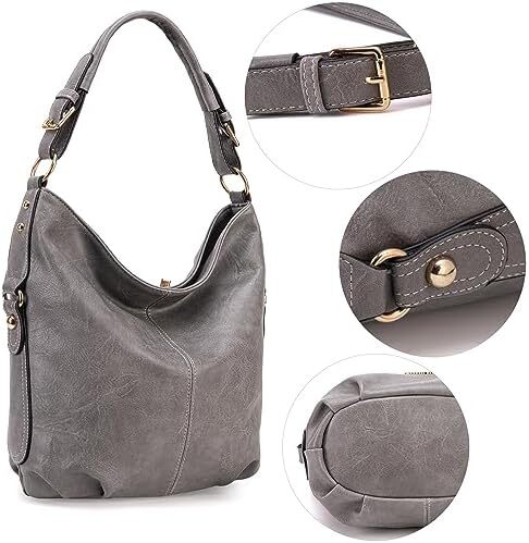 کیف دستی زنانه مونتانا West Hobo کیف های بزرگ و کیف های دستی با گل میخ و بند کراس بادی Image