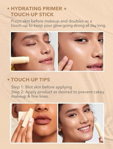 SHEGLAM Insta-Cool Hydrating Stick قابل حمل مرطوب کننده بالم استیک مرطوب کننده آرایش پرایمر مراقبت از پوست صورت Image