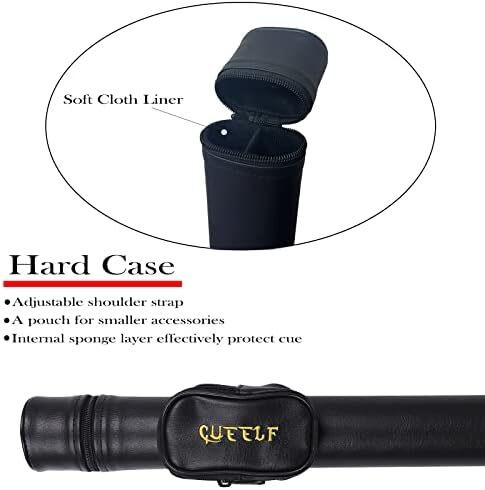 چوب استخر CUEELF، چوب بیلیارد کیو با محفظه سخت شفت کم انحراف چوب بیلیارد حرفه ای بیلیارد کیوس چوب 19.5-21 اونس Image