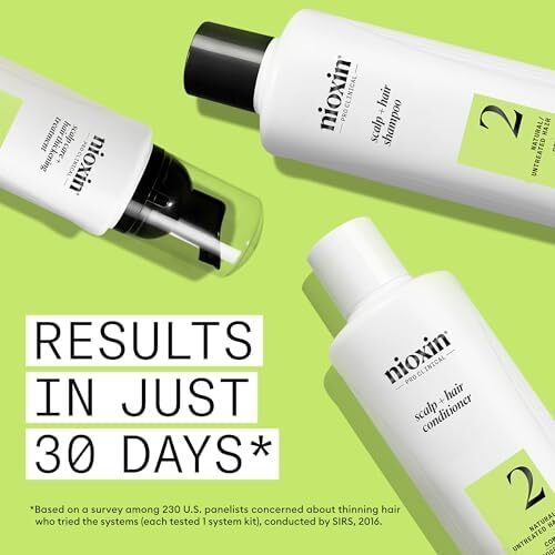 شامپو و نرم‌کننده Nioxin System 2، مناسب برای موهای طبیعی درمان‌شده با نازک‌شدگی پیشرفته، شامل پمپ، 33.8 اونس مایع (بسته‌بندی ممکن است متفاوت باشد) Image