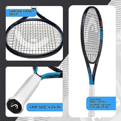 HEAD Ti. راکت تنیس کامپ Instinct - راکت 27 اینچی لایت بالانس پیش رشته Image