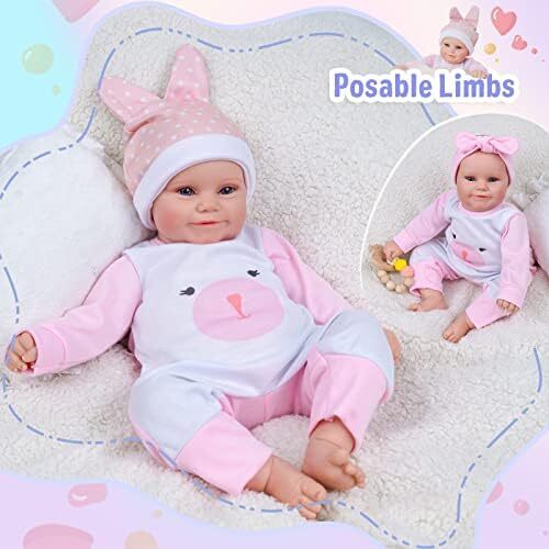 BABESIDE Reborn Baby Dolls - 20 Inch Cute Soft Vinyl Realistic-Newborn Baby Doll for 3+ Year Old Girls Kids Real Life Like Baby Doll Image