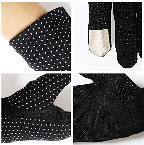 دستکش ضد لغزش رانندگی با صفحه لمسی پنبه ای محافظ UV زنانه در فضای باز Image