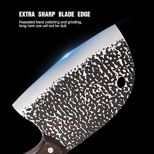 چاقوی خردکن گوشت TJ POP به طول 6.2 اینچ، چاقوی سبزیجات فوق العاده تیز و سبک، چاقوی برش کامل، چاقوی سرآشپز صربستان، تیغه استیل ضد زنگ با ضخامت 1.5 میلیمتر، سری شکل ماهی HP01003 Image