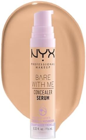 سرم کانسیلر آرایش حرفه ای NYX Bare With Me، طبیعی، پوشش متوسط، بژ، 9.6 میلی لیتر Image
