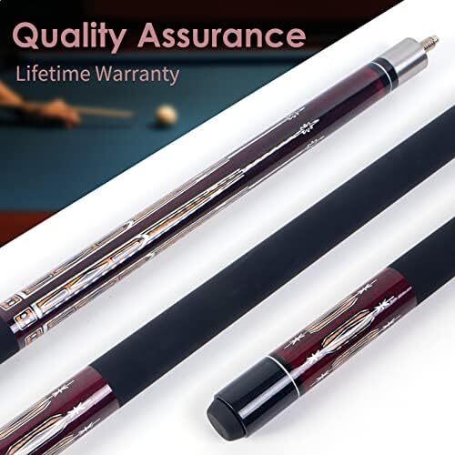 مجموعه چوب استخری Kmise از 1 چوب بیلیارد حرفه ای استخر - الگوی جوهر جاسازی شده 18،19،20 اوز استیک-ساخته شده از کامپوزیت فایبرگلاس گرافیت Image