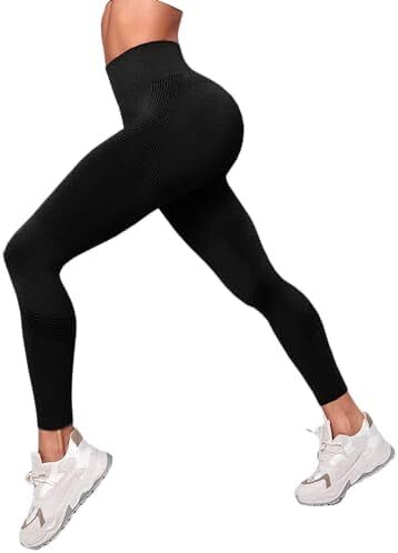 شلوار ساق بلند ورزشی کمربلند کنترل شکم بدون درز بوتی اسکرانچ باسن تمرین شلوار یوگا لباس ورزشی زنانه Image
